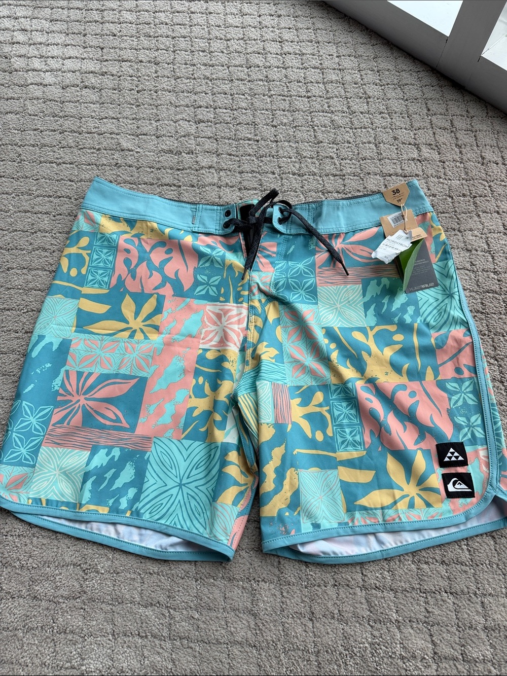 Quiksilver Kids' Teal Multi Tropical Boardshorts